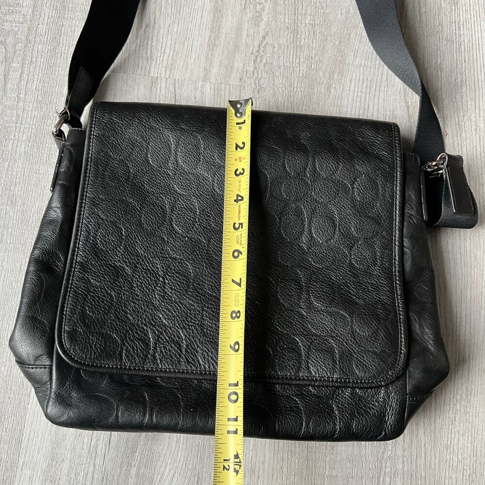 COACH Shoulder Bag F71172 Heritage Web Leather Embossed C Map Bag Heritage - Picture 7 of 11